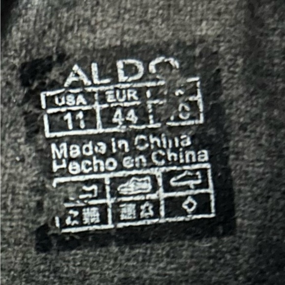 ALDO Men\'s Gray Leather Fleece Lined Boots High Tops Lace Up Size 11 main image 5